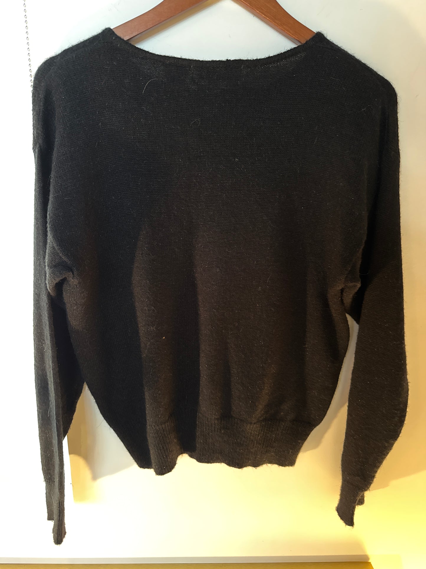 Vintage 1980s Bow Detail Knit Sweater — Feminine Statement Top