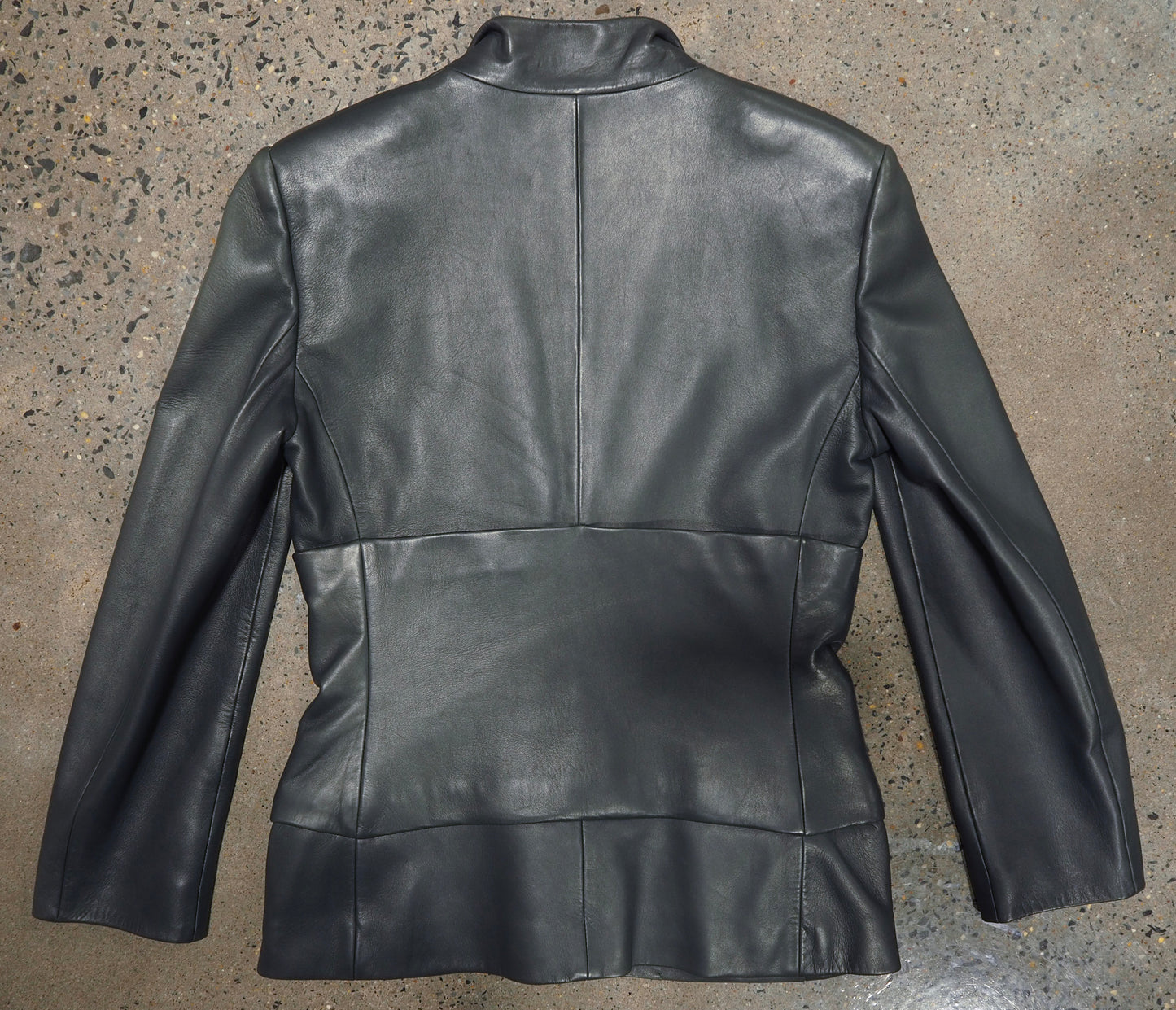 Vintage 1990s Loewe Lambskin Leather Blazer — Designer Luxury Jacket