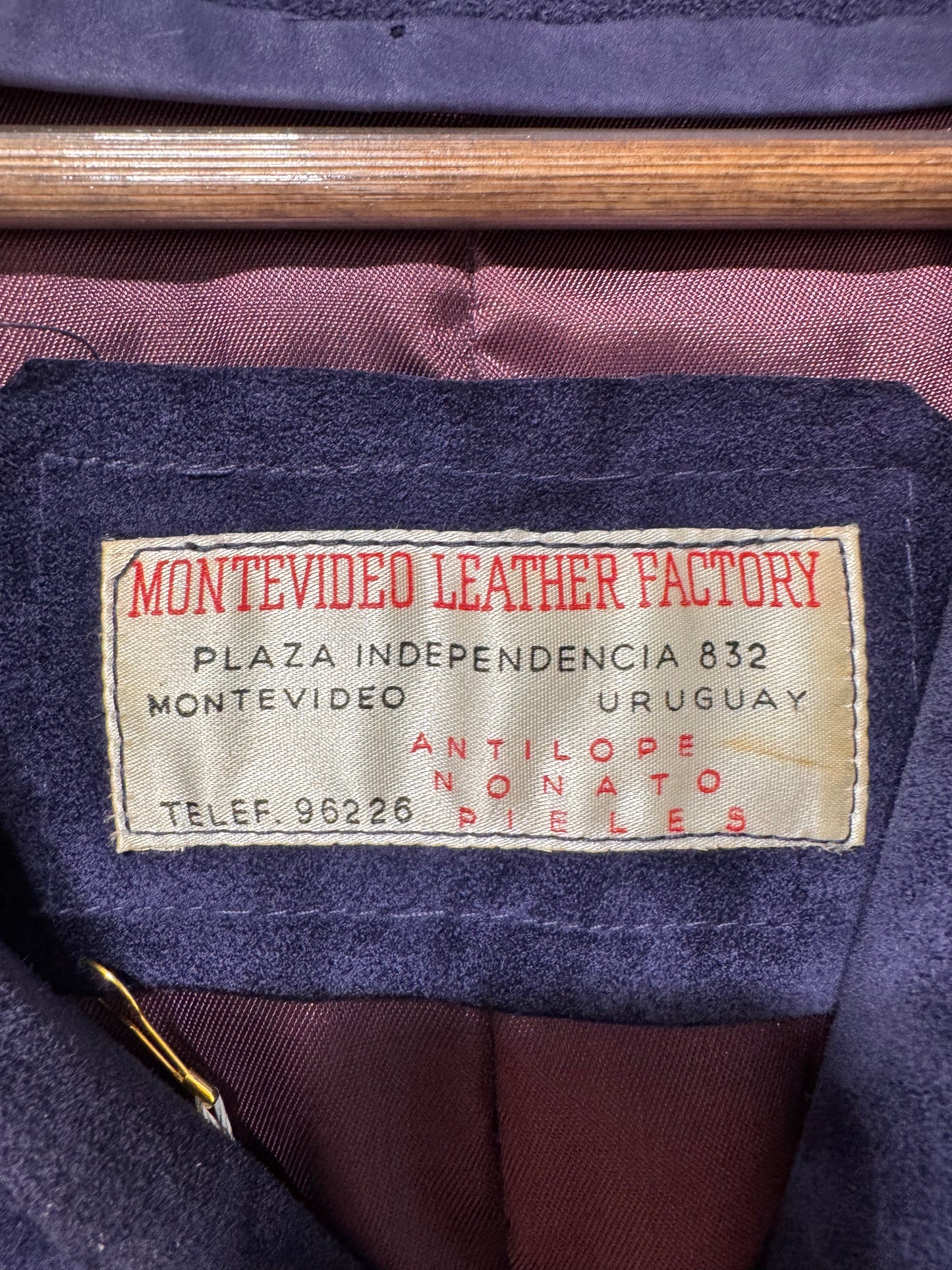 Blue Antelope Leather Jacket