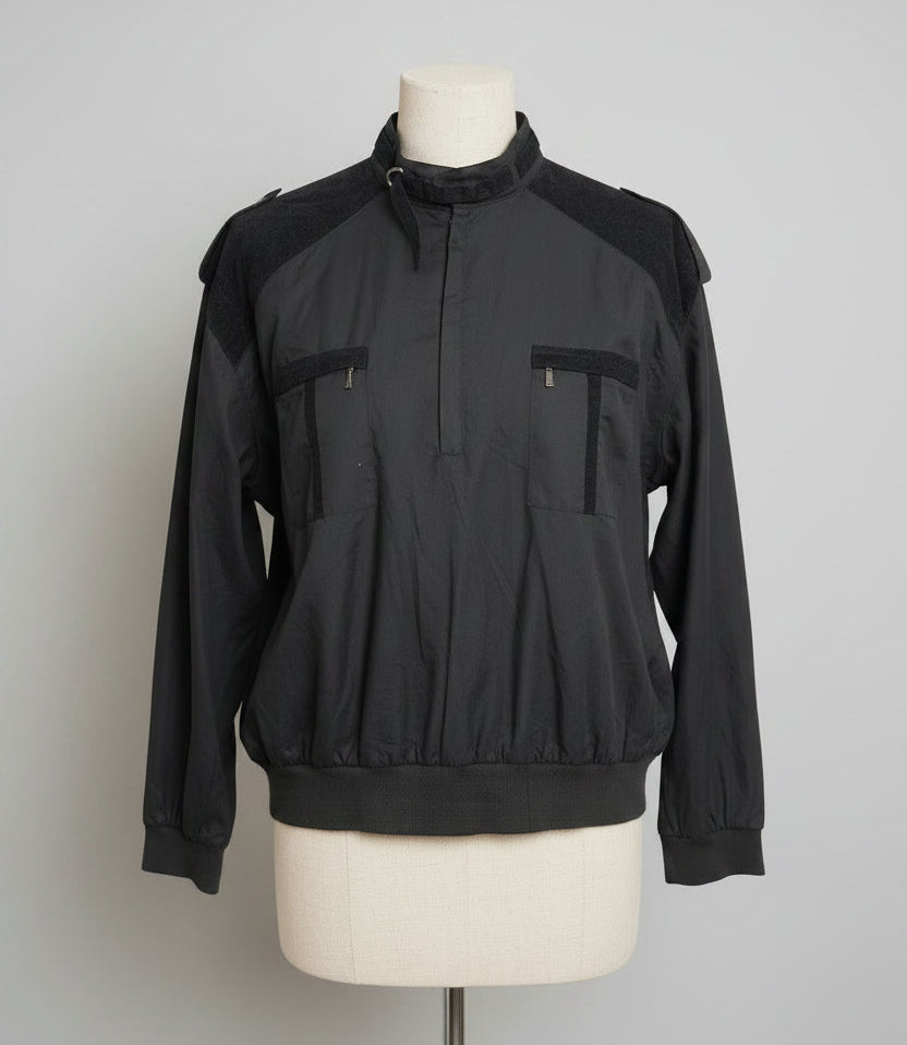 Vintage 1990s Gimmick tech jacket with zip and corduroy details, front view