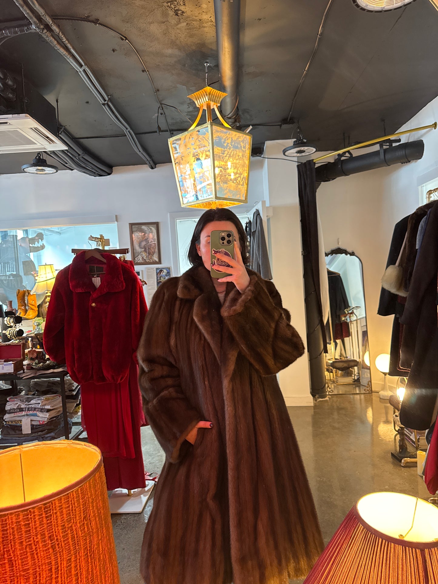 Vintage 1970s Rein & Moriber Sable Mink Coat — Full Length Luxury Outerwear
