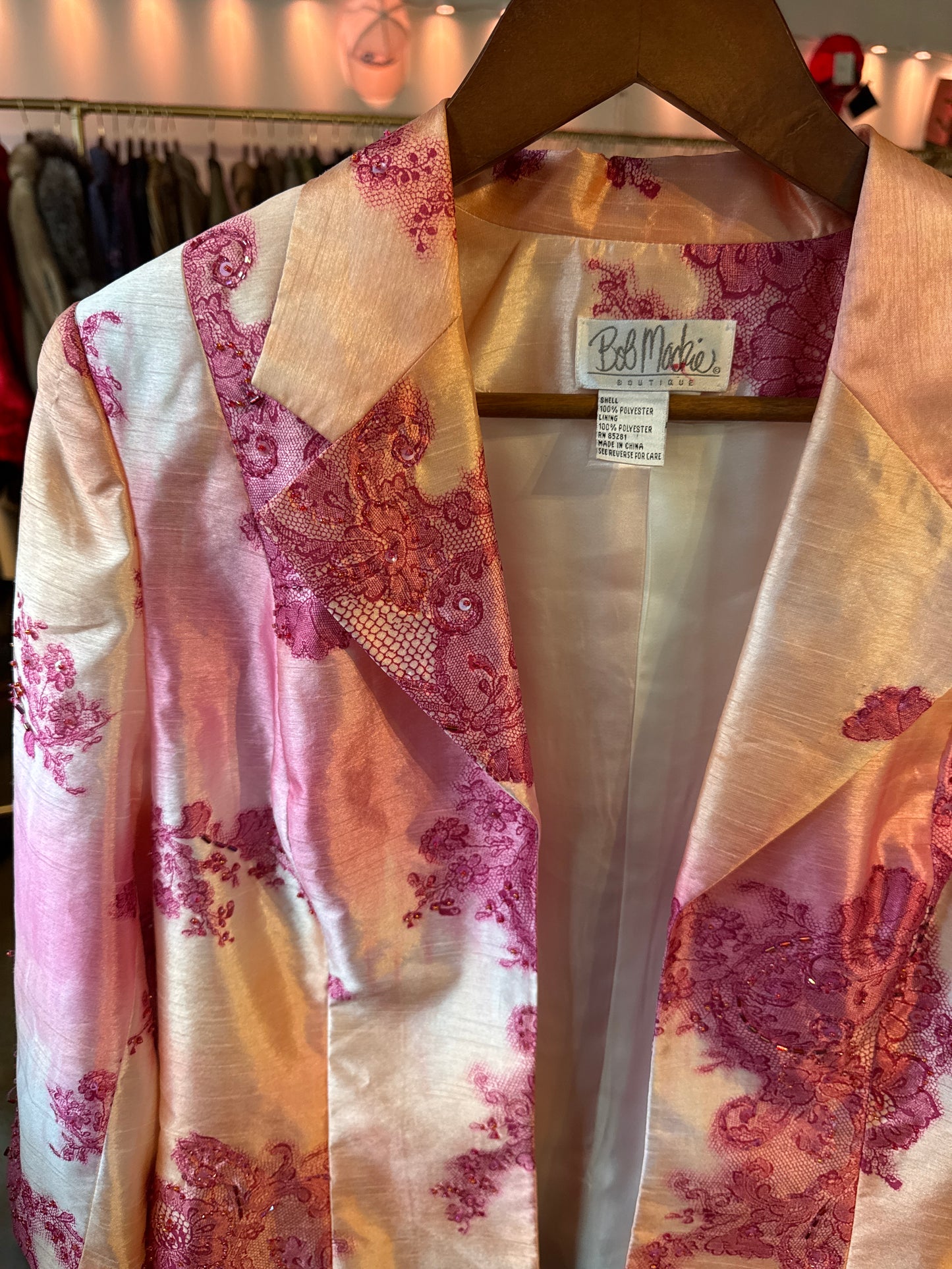Vintage 1980s Bob Mackie Blazer — Embellished Statement Jacket