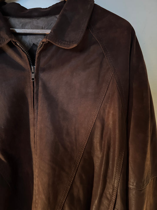 Remy Brown Leather Bomber