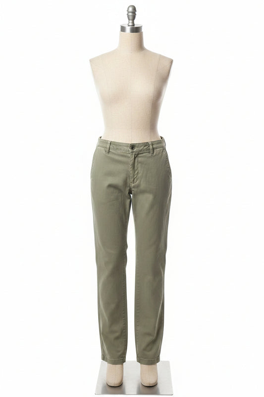 Vintage 1990s Diesel Green Trousers — Straight Leg Minimalist
