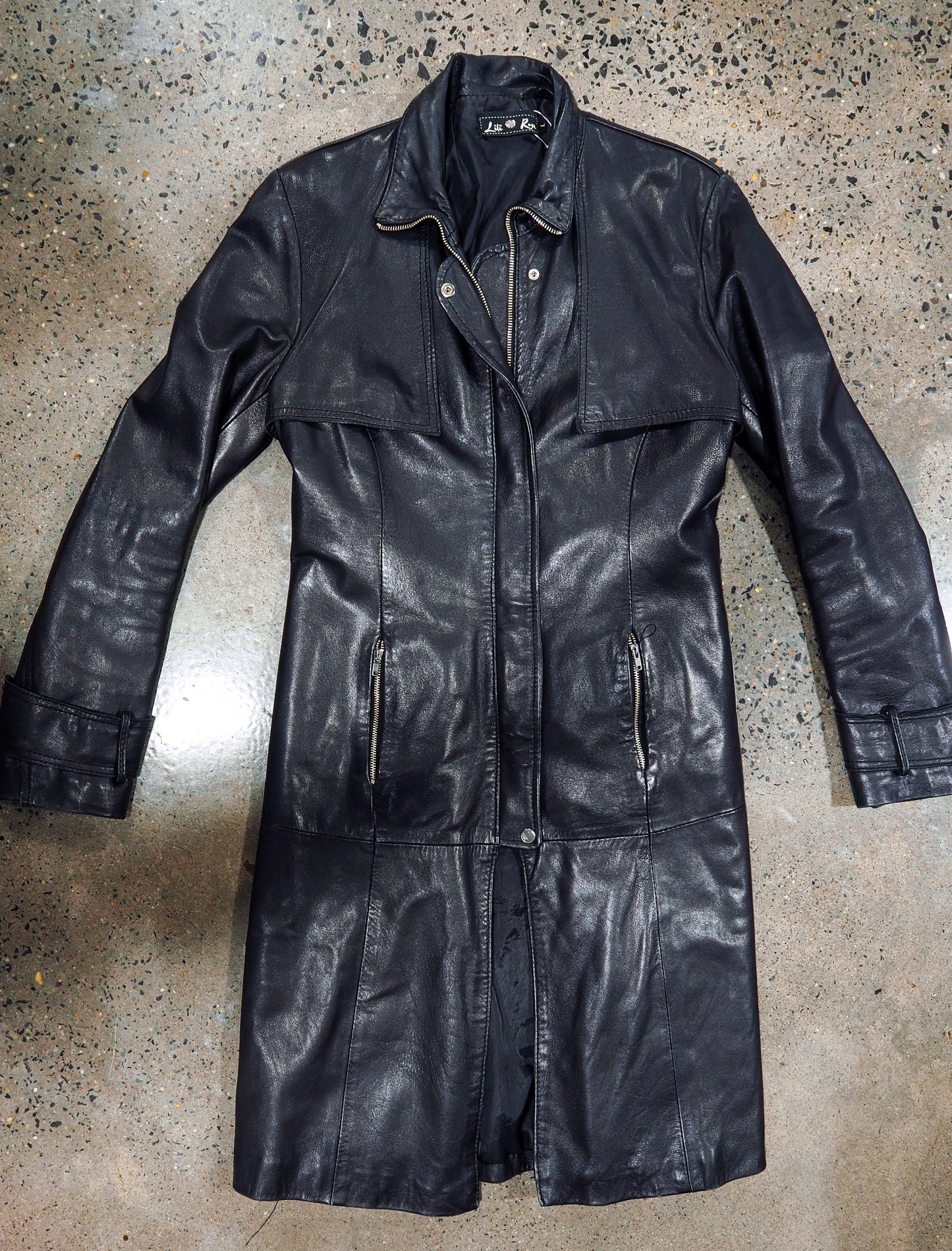Lili Rose Leather Trench