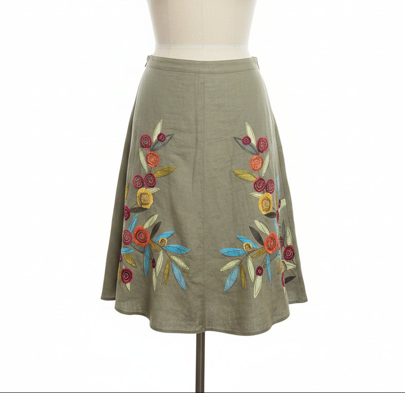 J Jill Linen Skirt