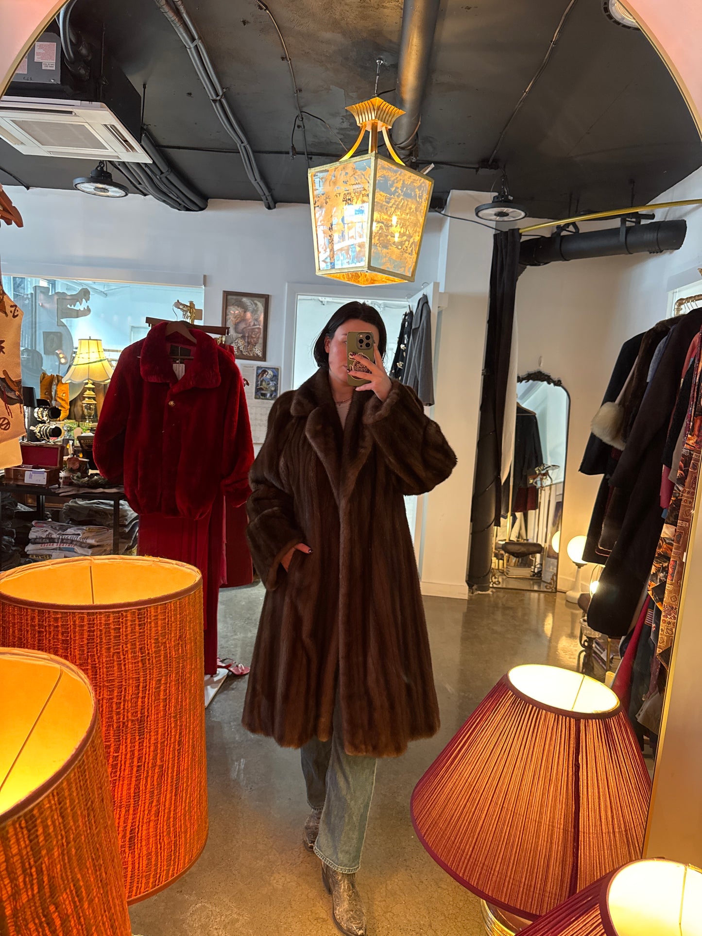 Vintage 1970s Rein & Moriber Sable Mink Coat — Full Length Luxury Outerwear