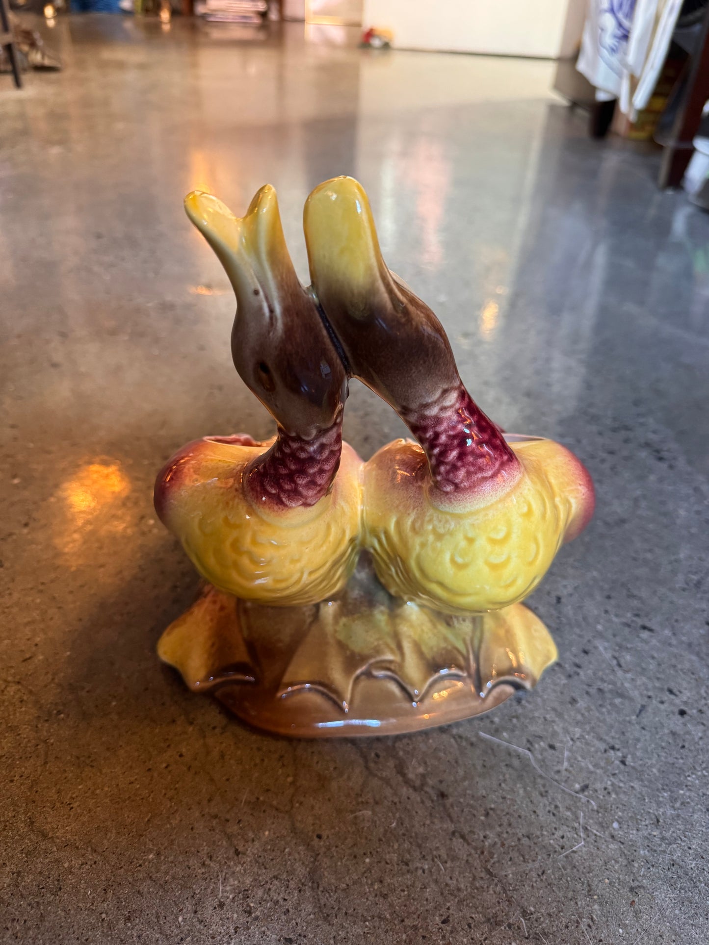 Kissing Duck Planter