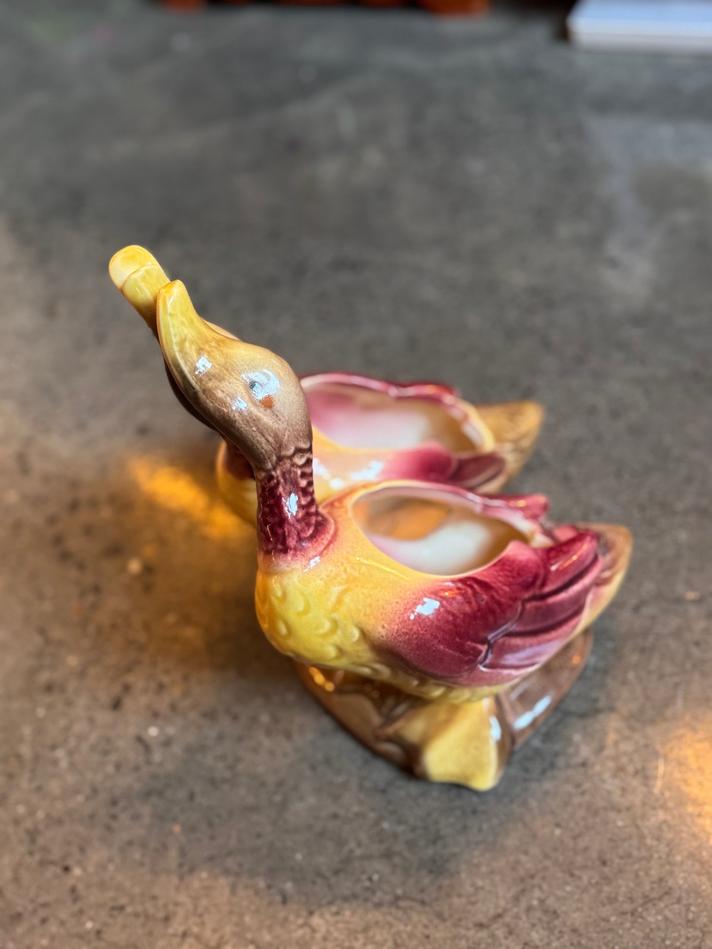 Kissing Duck Planter