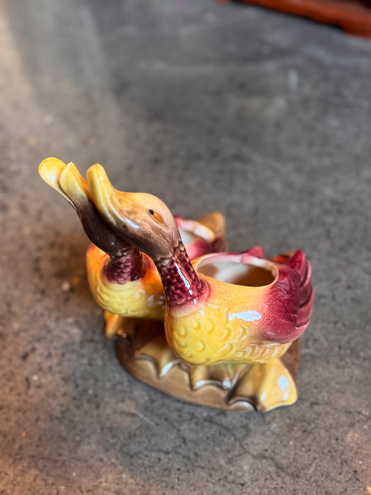 Kissing Duck Planter