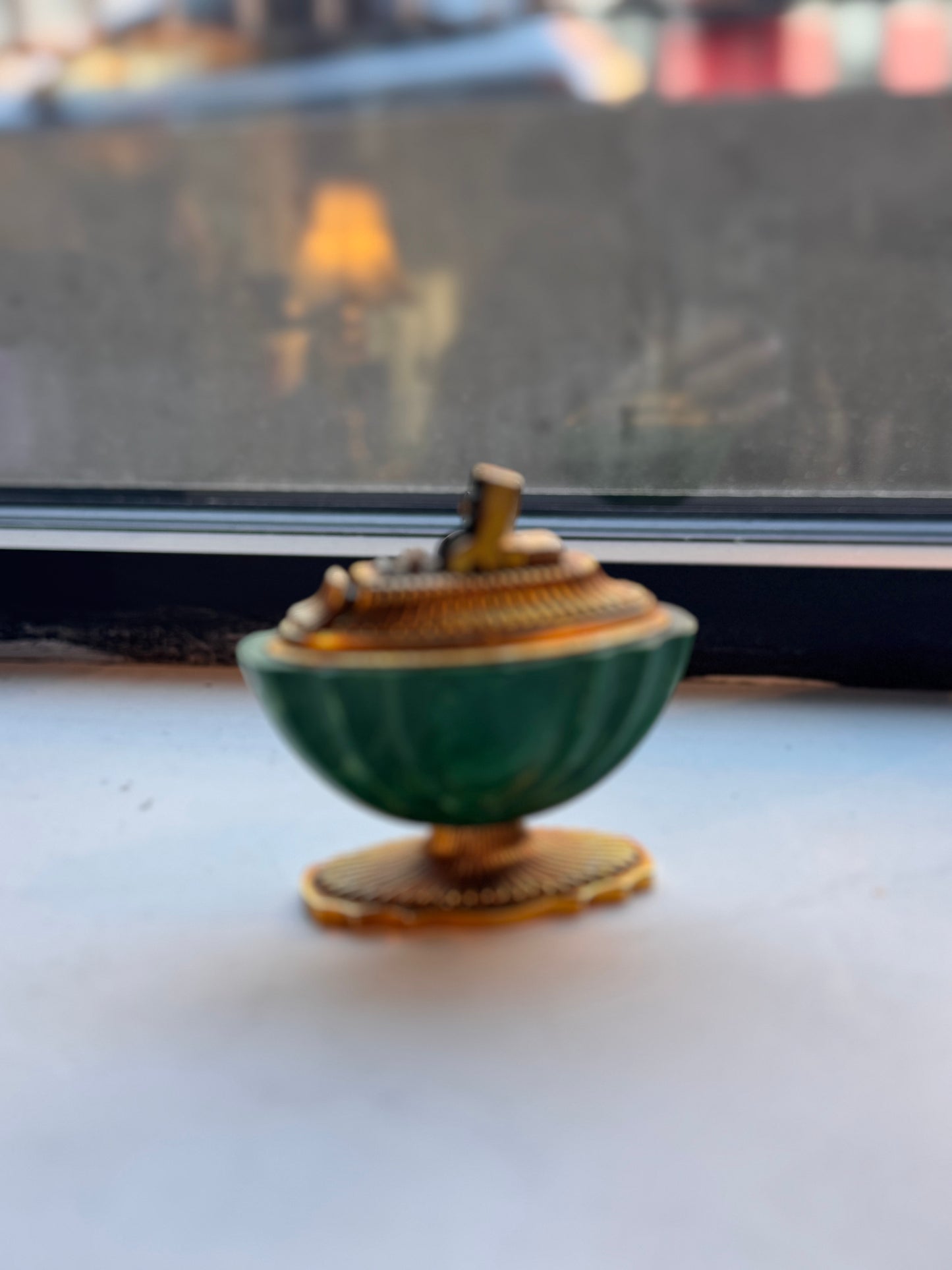Green Stone Table Lighter
